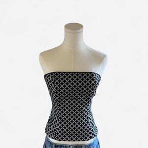 White House Black Market Patterned Top